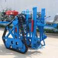 Fully hydraulic operated walking track type vegetable harvesting machine for picking and digging scallions and ginger, and for harvesting large scallions and ginger