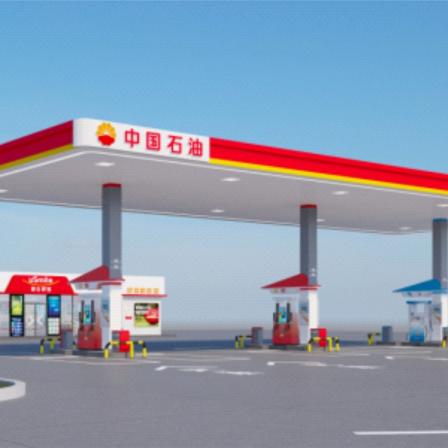 Gas station light box manufacturer, PetroChina, has long service life and mature technology for outdoor billboards