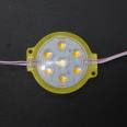 12v/24v circular 7-light LED side light module width indicator waist light modification tail light signal decorative light