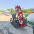 Photovoltaic ground nail pile driver, small solar foundation drilling machine, tracked dual purpose down-the-hole drilling machine