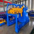 Hydraulic uncoiler, color steel automatic feeding machine, galvanized plate leveling and uncoiling integrated machine