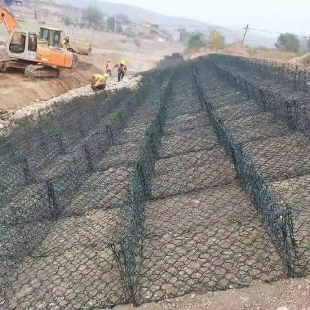 Gulanggebin gabion network for river channel management, slope protection, galvanized steel wire mesh, spraying and greening steel wire mesh