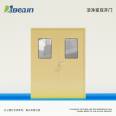 Hospital manual airtight door, stainless steel purification steel door, flat opening, clean radiation protection, double opening, customized