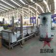 Gas fryer for small crispy meat, frying equipment for fried pork, and chicken rice flower frying assembly line