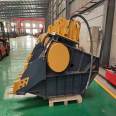 308 excavator crushing bucket, intelligent construction, large jaw type mobile crushing bucket, granite gravel bucket