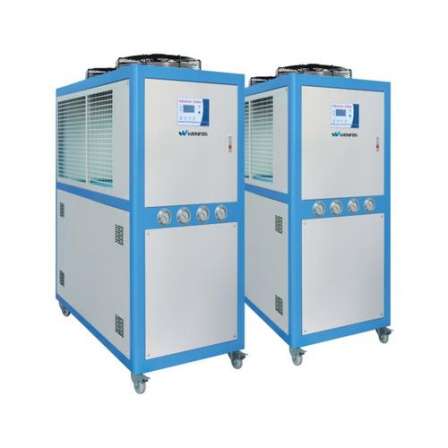 Industrial chillers, air-cooled low-temperature refrigerators, refrigeration units, and refrigeration equipment are assembled together