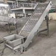 304 stainless steel chain plate elevator food cooling mesh chain feeding and climbing conveyor equipment assembly line