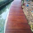 Anticorrosive Wood Outdoor Carbonized Wood Solid Wood Landscape Engineering Bridge Antique Park Scenic Area Wood Flooring