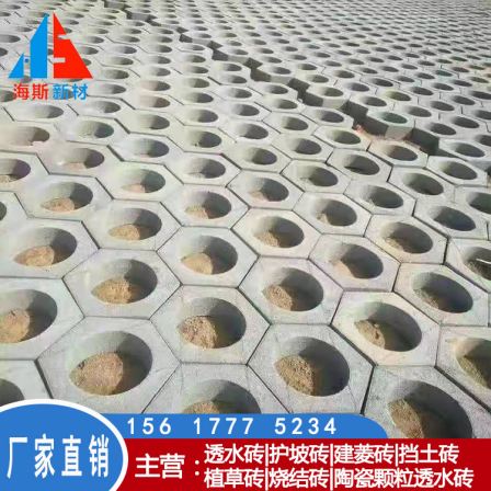 Hexagonal slope protection bricks Ecological concrete slope protection bricks for river channels Hexagonal hollow slope protection bricks