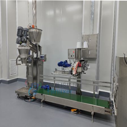 The starch powder quantitative packaging machine adopts Mettler multiple sensors, and the accuracy can be controlled within ± 0.2%