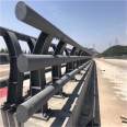 Customized bridge guardrails, river landscape handrails, stainless steel composite pipe railings, square pipe anti-collision protective railings