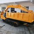 Agricultural rubber track dump truck chassis dump transport vehicle track four different vehicles