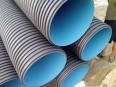 HDPE double wall corrugated pipe for sewage discharge, high-density polyethylene material, compressive and corrosion-resistant