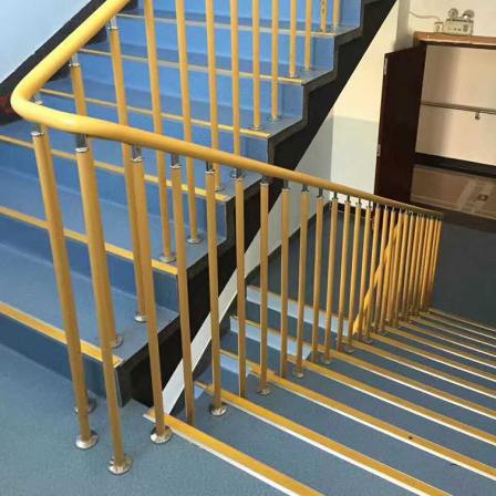 Hospital school staircase resin handrail balcony carbon steel column anti climbing guardrail