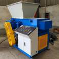 Single axis plastic shredder, film woven bag, rubber head material, aluminum can, pressing block crusher, can work after being powered on