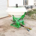 600 kg plastic bucket fertilizer spreader tractor three point suspension organic fertilizer spreader