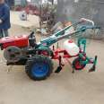 Handheld paddy field dual purpose farmland tractor, self-propelled hand towed paddy field tiller