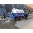 Diesel powered three wheeled suction truck for cleaning toilets in aquaculture farms Renovation of small suction trucks for self suction and self discharge of feces