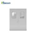 Hospital manual airtight door, stainless steel purification steel door, flat opening, clean radiation protection, double opening, customized