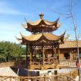 Customized outdoor bamboo pavilion, bamboo pavilion, bamboo house, bamboo building, bamboo corridor, bamboo series product manufacturer