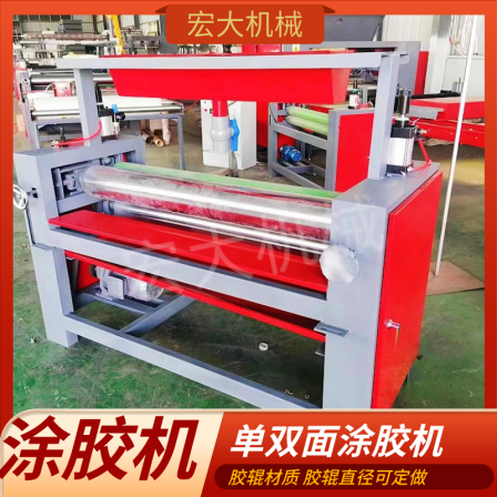 Woodworking single-sided gluing machine with adhesive roller that can open wire and increase the amount of glue applied. Wood board, calcium silicate board, gypsum board, roller coating