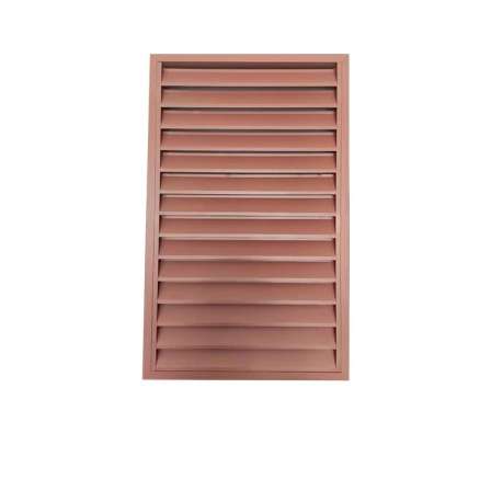 Aluminum alloy louvers for ventilation and shading of exterior walls of buildings, with aesthetic and adjustable decoration