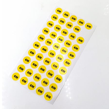 Clothing sizes sticker HD Color printing PE number sticker high viscosity removable