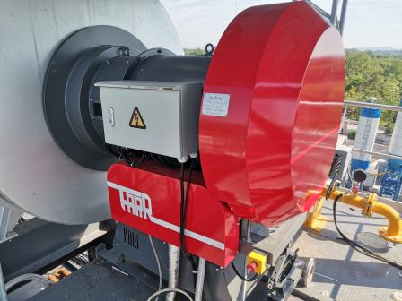 Heat transfer oil furnace burner waste oil burner stabilized soil mixing station control system Farr machinery