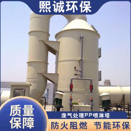 Water film spray tower chemical washing packing tower waste gas treatment device desulfurization rate 90%