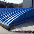 Glass fiber reinforced plastic arch cover plate large-span Cesspit gas collecting hood 3MM anti-skid arc hood Jiahang