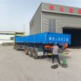 11.5 meter heavy-duty rollover semi trailer, 13 meter container dump trailer, high railing vehicle standard with Fuhua Bridge