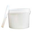 20L Large Capacity White Oval Plastic Bucket Art Paint Bucket Latex Paint 20KG Food Packaging Bucket