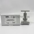 M14W-U12LB-G-SS-HT high-temperature needle valve with a pressure resistance of 41.4 MPa and a temperature resistance of 649 degrees Celsius, available in stock Parker needle valve