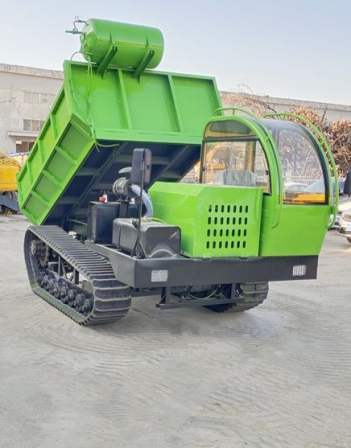 Crawler transport vehicle for puddle and muddy land, all terrain engineering transfer vehicle, climbing tiger tipper transport vehicle