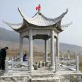 Antique carved stone pavilions, ancient buildings, outdoor stone pavilions, scenic spots, stone pavilions, floor standing