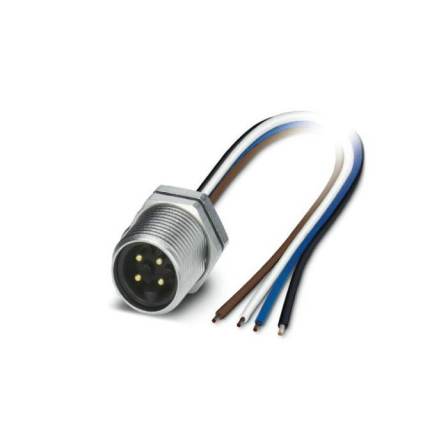 Ke Ying Fa M7/8 concealed panel flange connector socket, 3-pin, 4-pin, 5-pin, 6-pin