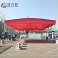 Outdoor windproof and rainproof activity tent Large warehouse mobile tent Electric telescopic storage canopy customization