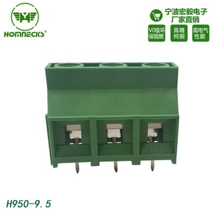 HOMNECKS 9.5mm pitch screw type PCB wiring terminal high current high-performance connector