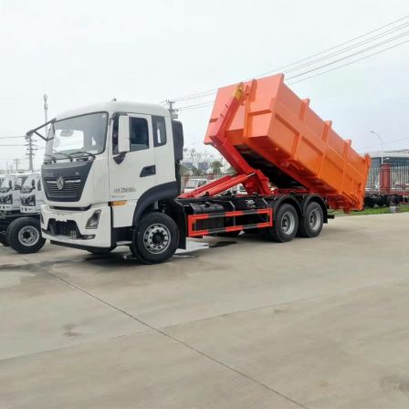 Dongfeng Tianlong 25t arm hook arm car carriage detachable Garbage truck with Construction waste container