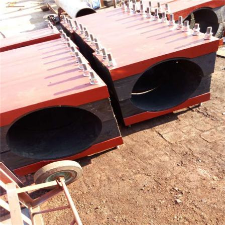 Qixin customized cold insulation pipe holder for chilled water J8 JI9 red pine wood pipe holder high-density polyurethane sliding