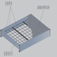 Light steel structure mezzanine floor slab apartment loft mezzanine board national standard load capacity