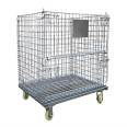 Yishuo Jianke wheeled storage cage C series 1200 * 1000 * 890 folding metal turnover box warehouse iron cage