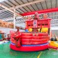 Pirate ship inflatable castle inflatable water slide group building props indoor and outdoor air modeling