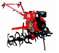 Diesel gasoline micro tiller multifunctional small agricultural soil loosening, weeding, plowing, furrowing, and tillage rotary tiller