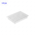 Virya 0.1ml 96 well PCR board without skirt, transparent, 10 pieces/pack, 5 bags/box 3320101