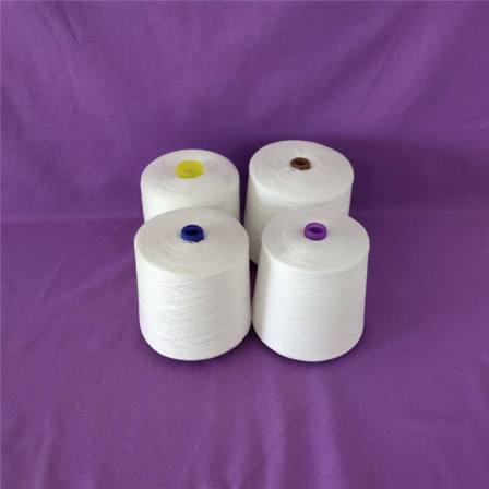 Polyester sewing thread 602 802 polyester cotton yarn 21 count polyester adhesive yarn knitted machine woven Xinhui Textile