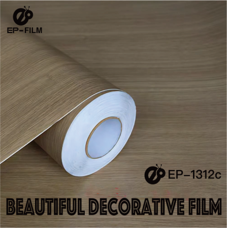 Easy to apply S series wood grain film, PVC decorative film available in stock, environmentally friendly wood grain film, fireproof and flame-retardant film