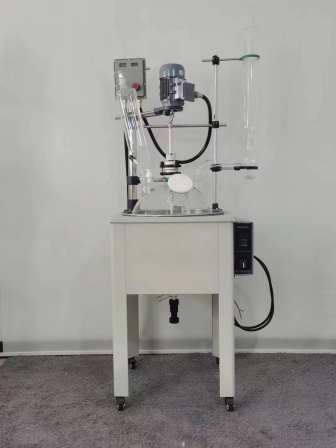 Single layer glass reaction kettle DF10L-200L laboratory anti-corrosion distillation kettle