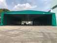 Large sliding and moving canopy, folding and telescopic sunshade, large stall shed, epidemic prevention shed, warehouse tent