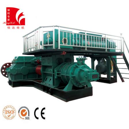 Vacuum extrusion molding brick machine, two-stage sludge brick making machine, exported to Vietnam, South Africa, Southeast Asia